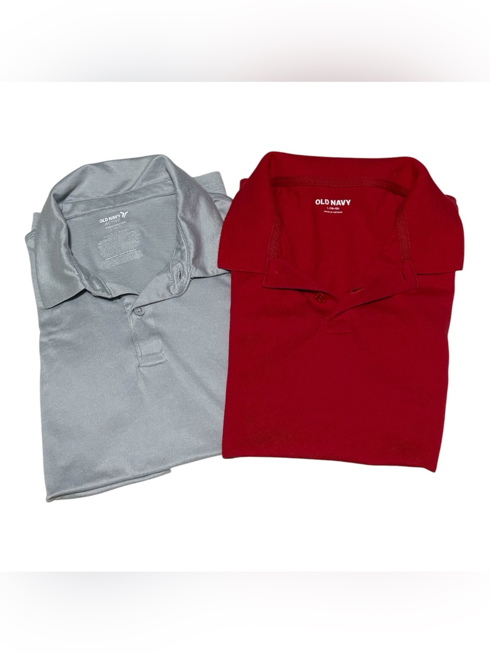 Old Navy Kids' Polo Shirt - Red / Light Gray 10/12 bundle